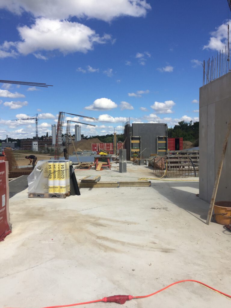 Baustelle Betonkerne